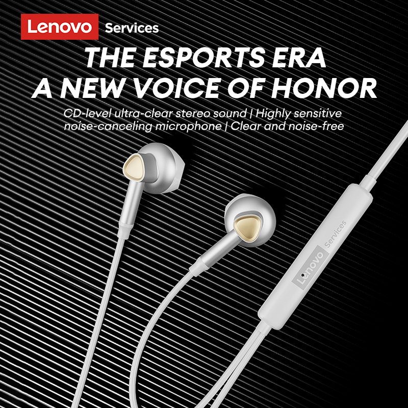 Esports Gaming Video - Original Lenovo Y101 PRO Wired Earphones