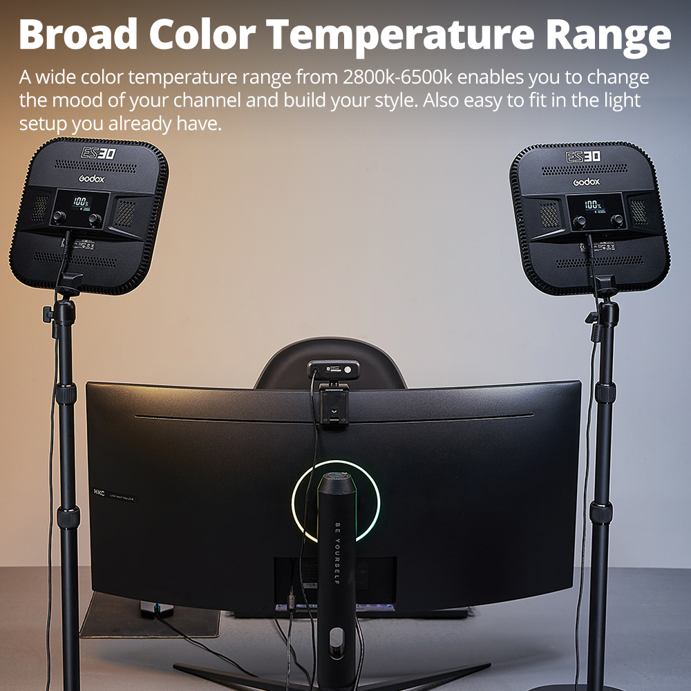 Godox ES30 E-sports LED Light  – Esports Gaming Video recenzja i cena